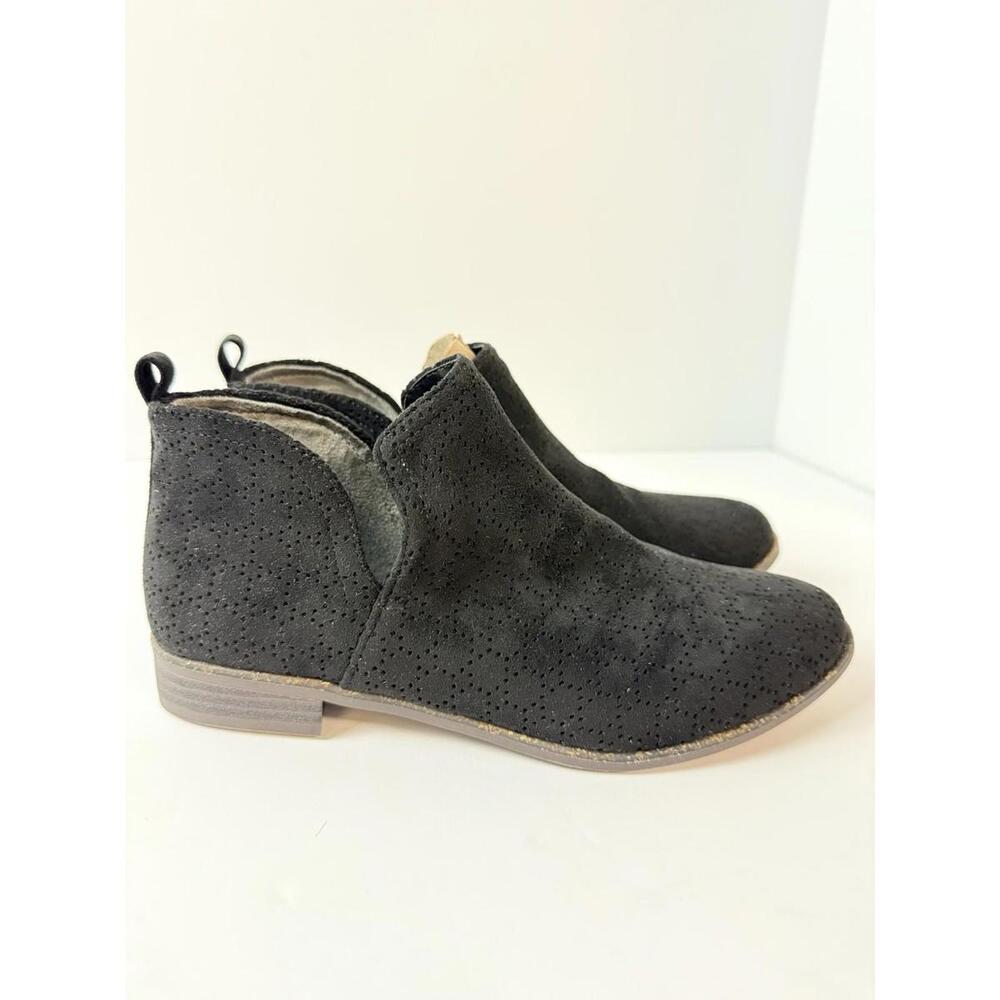 Dr. Scholl's Women's Rate Booties Size 8 Suede Beige Tan Ankle Boots Memory Foam - Picture 3 of 9